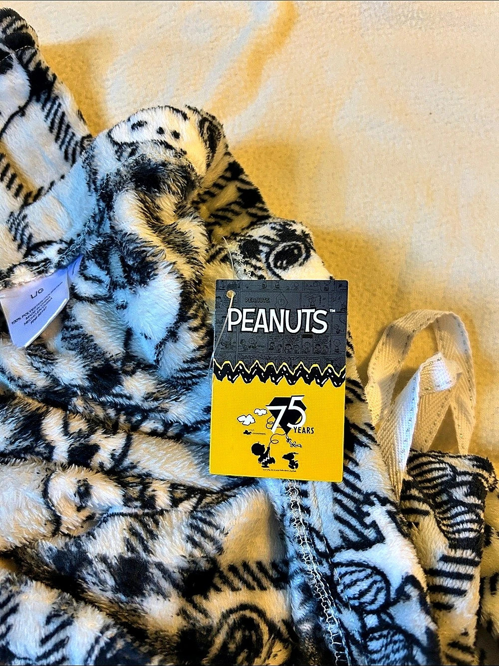 Peanuts Plaid Pajama Bottoms Size Large NWT - Picture 3 of 4